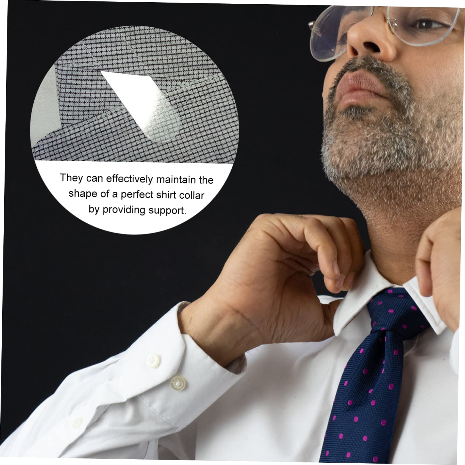 ROMISBABA Collar Support Collar Stay 300pcs Heat Resistant for Dress Shirts Supplies