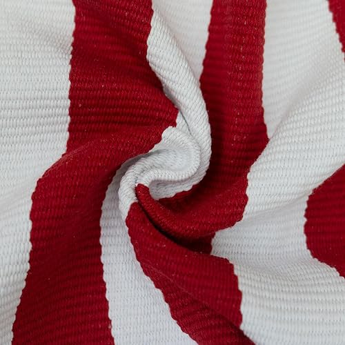 Vista 21 de Alfombra de exterior blanca y negra de 3 x 5 pies, alfombra de algodón tejida a mano, lavable a máquina, para interiores y exteriores, alfombra