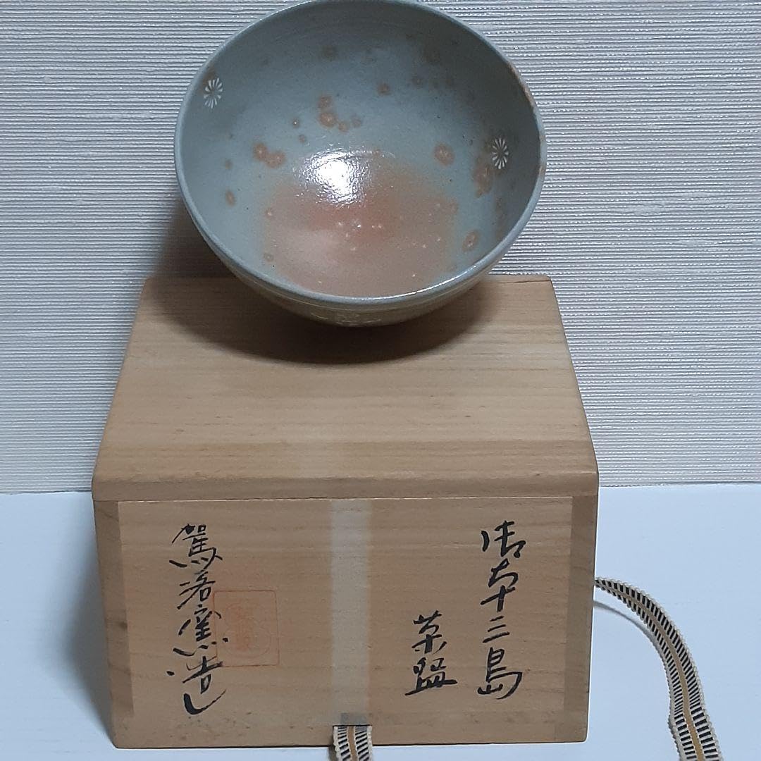 値下げしました　茶道具　三嶋茶碗　駕洛窯作　高麗茶碗 楽天市場】送料無料 茶道具 抹茶茶碗 駕洛窯 高麗茶碗 御本三島