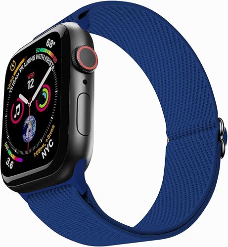 Miniatura 1 de Correa elástica de nailon para Apple Watch UltraSeries 87654321  SE (generación 12), correa deportiva elástica ajustable para iWatch para mujeres y