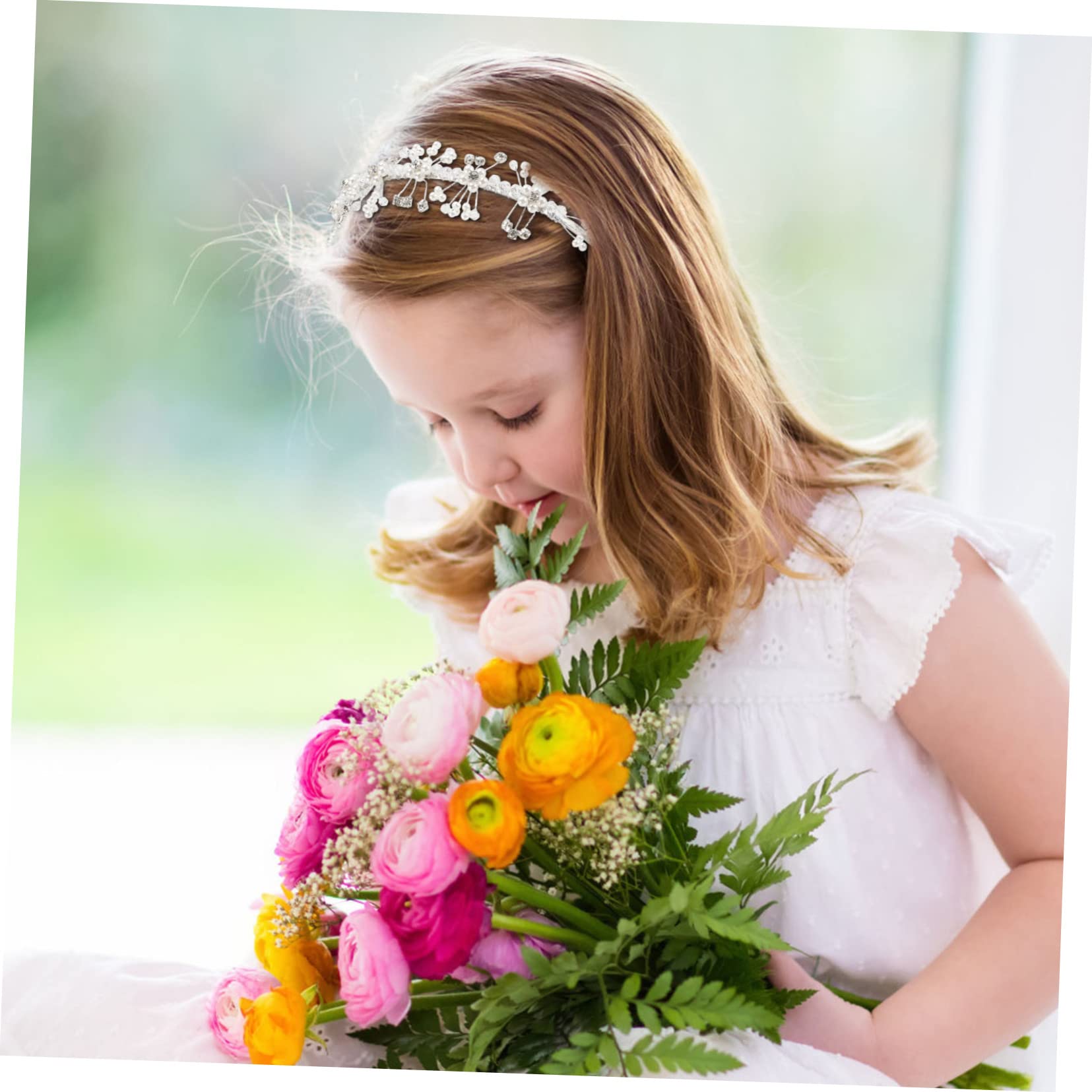 MAGICLULU 3piezas Diadema De Perlas Para Accesorios De Cabello Elegantes Para Bodas y Fotografía Para Cumpleaños y Especiales