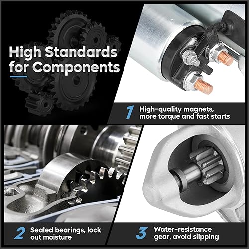 Miniatura 3 de Nuevo arrancador para Chevrolet Sonic L4 de 1.8 L (LS Sedan 4 puertas) 2012-2018, Cruze Limited L4 (LLSLT Sedan 4 puertas) 2016, Cruze L4 (L Sedan 4