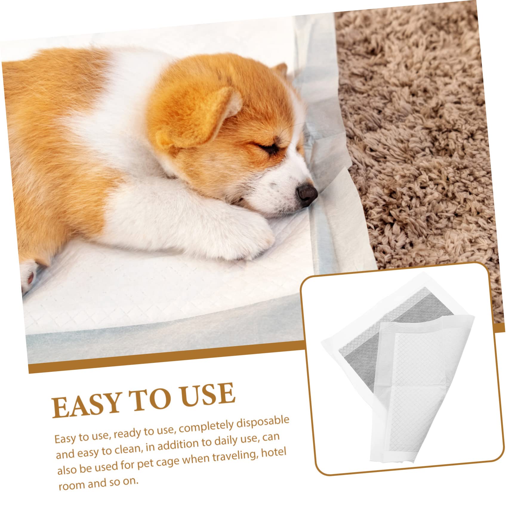 VANZACK 2 Series Almohadillas De Entrenamiento Perros Empapadores Desechables Absorbentes Mascotas Olores Entrenamiento Y Cuidado 100 Piezas*2