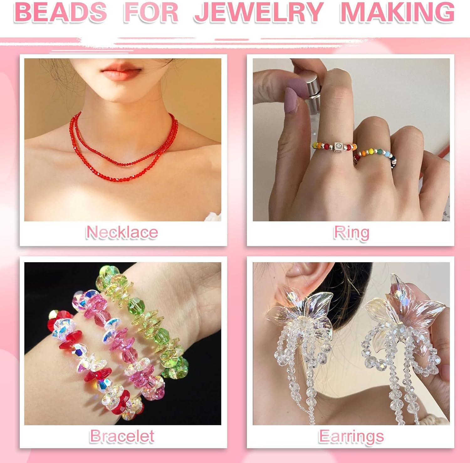 5 Strands 3mm Lake Blue Color Half Plated Faceted Rondelle Beads, Songxi Glass Beads for Keychain Making Necklace Earring Jewelry Making for Gemstone DIY Craft Supplies - Image 5