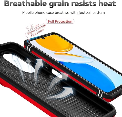 Miniatura 7 de Funda para Honor X7, CMA-LX2 CMA-LX1 con protector de pantalla de vidrio templado y cubierta de cámara deslizante, soporte de anillo magnético para