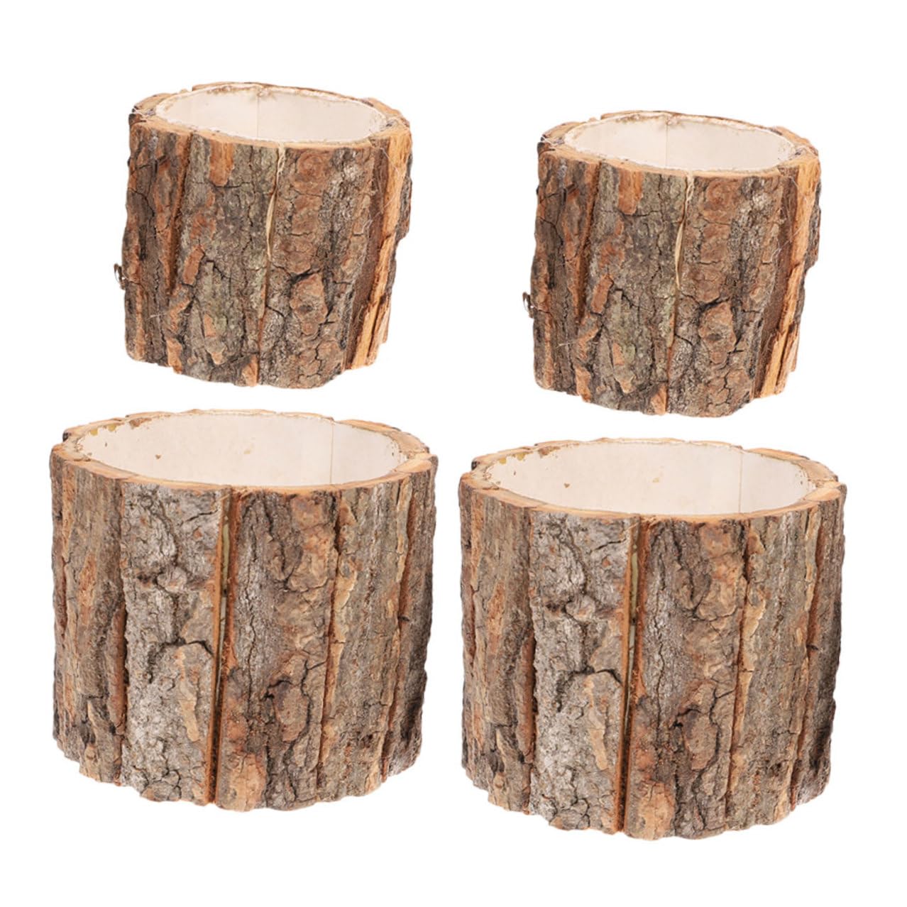 Pot polyvalent pour plantes succulentes en véritable écorce de bois