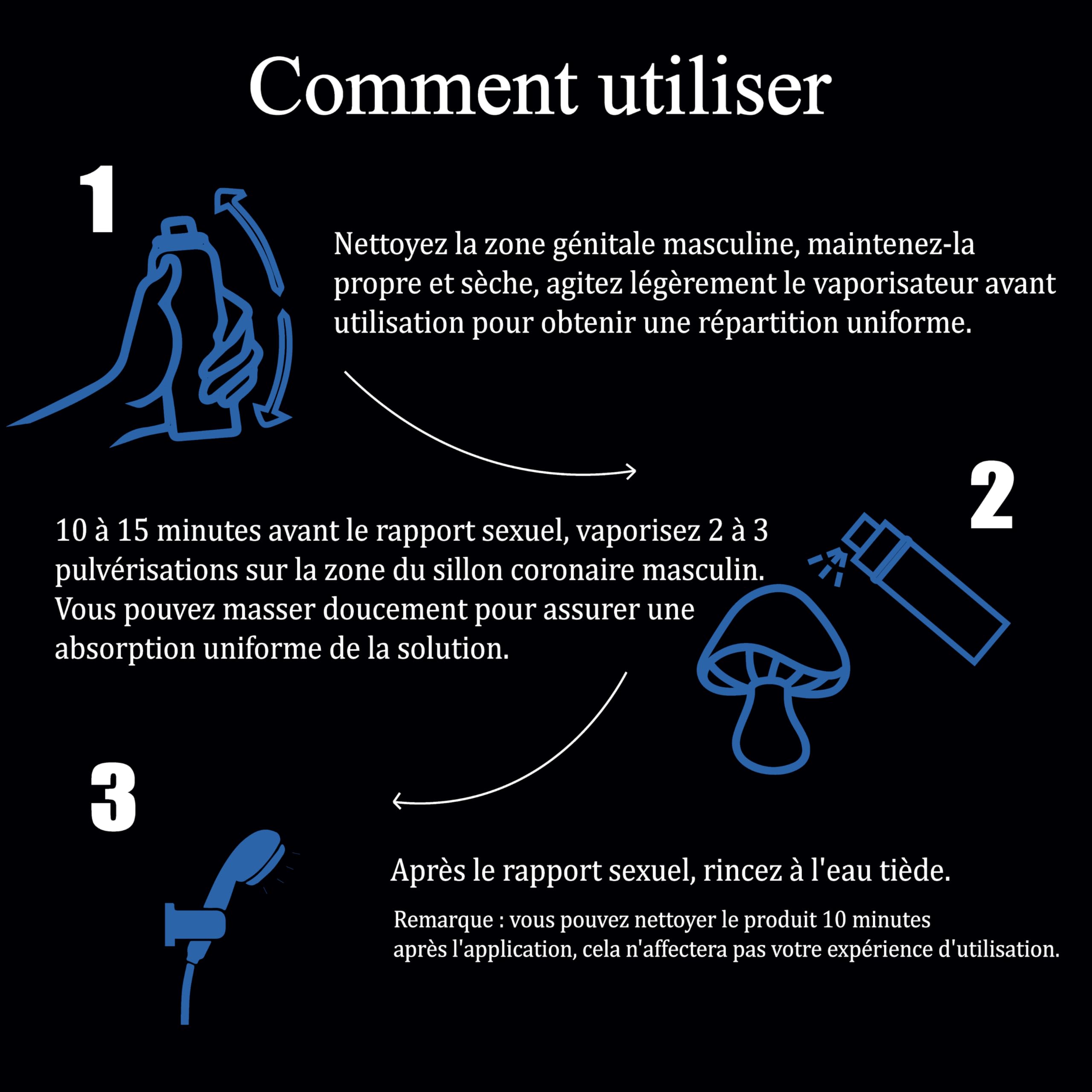 Spray désensibilisant retardant pour hommes, cliniquement prouvé pour vous aider à prolonger vos performances au lit - Spray retardant, 5 ml