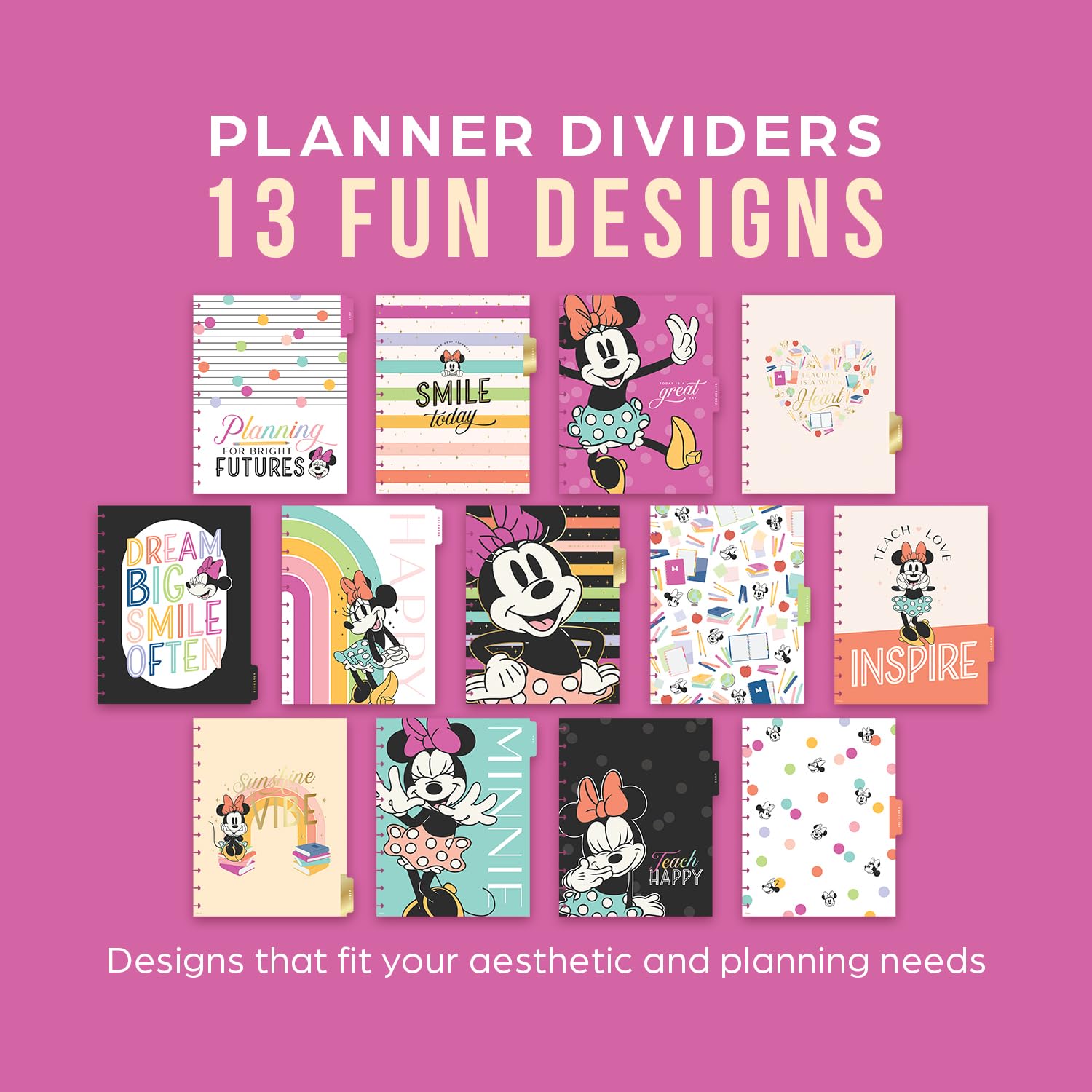 amazon-com-happy-planner-disney-disc-bound-12-month-academic-planner-july-2024-june-2025-daily-weekly-and-monthly-planner-with-3-bonus-months-classic-size-teacher-layout-teach-happy-minnie-7-x-9-25