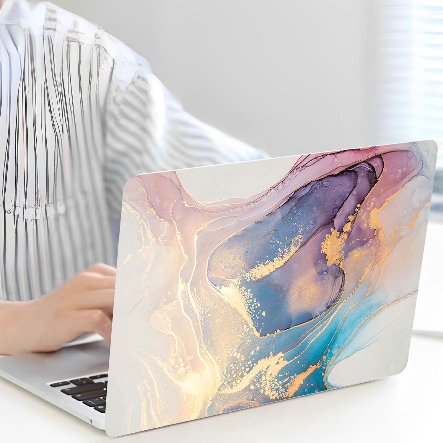 Laptop-Hartschale Für MacBook Pro 13 Zoll A1425 A1502 (2012-2015) – Lila Blumen-Design Mit Tastaturabdeckung