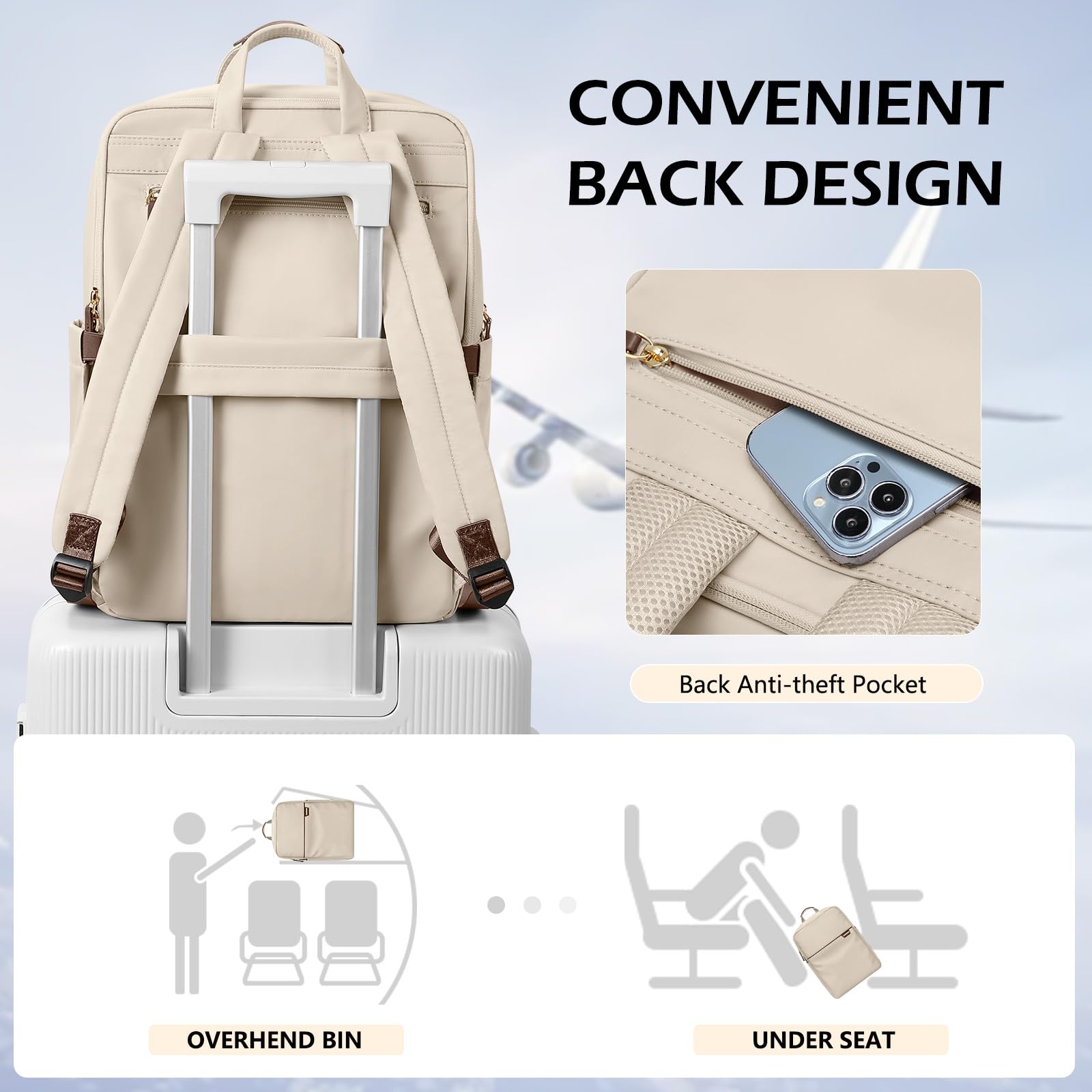Golf Quality Rucksack Herren Rucksack Tasche 16" – Bild 8