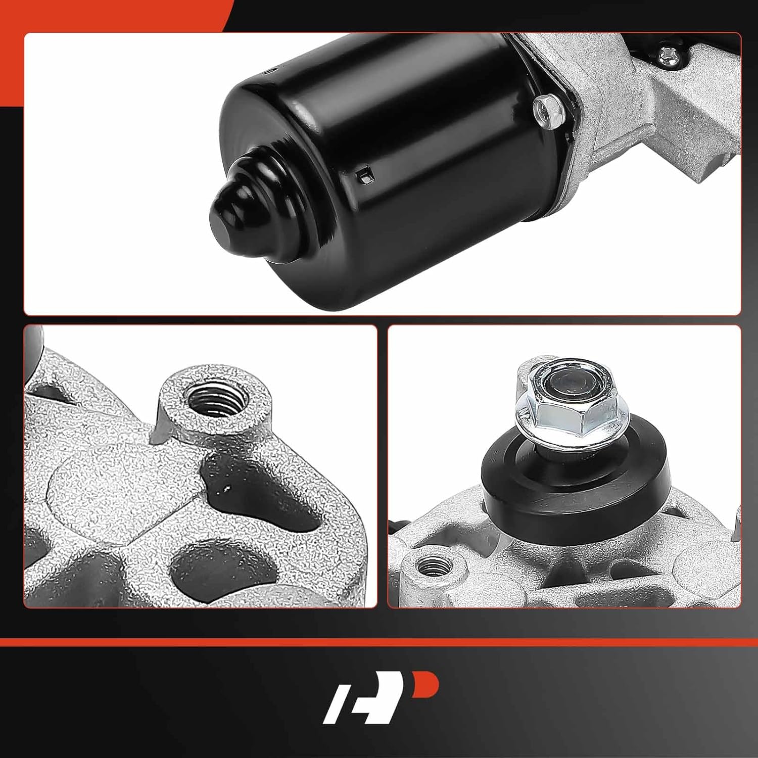 A-Premium Front Windshield Wiper Motor Compatible with Honda Odyssey 2011-2017, 5-Pin, Replace# 76505TK8A01, 76505TK8A02