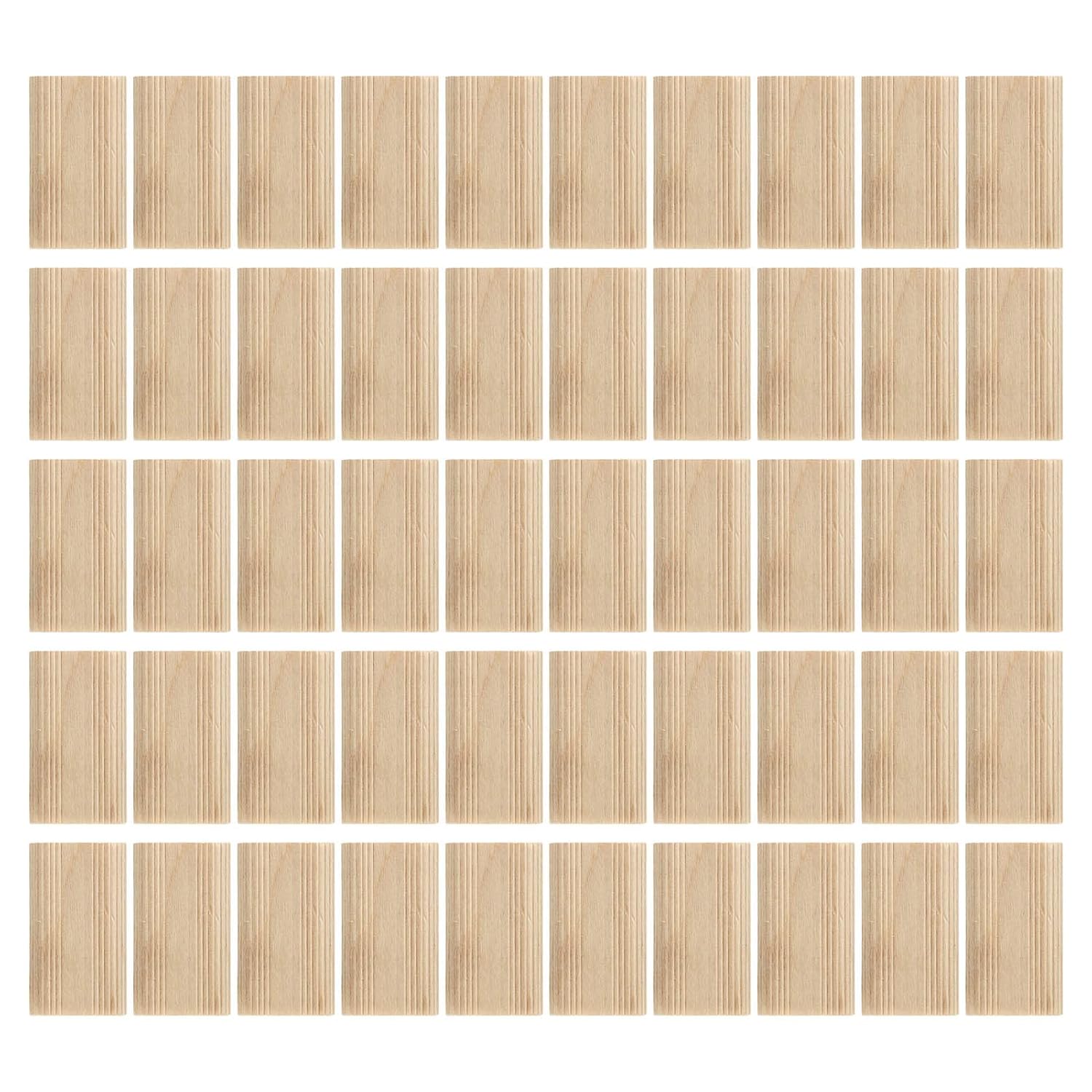 50Pcs Domino Tenon 8x40mm Beech Wood Loose Tenons Wood Tenons Woodworking Accessory for Furniture Stitching Cabinet Making Frame, Lumber