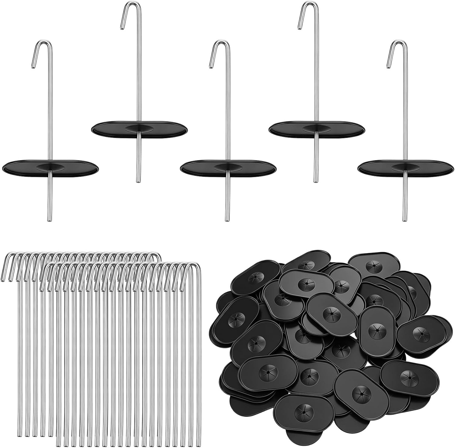120 Pcs Solar Panel Bird Guard Fastener Clips