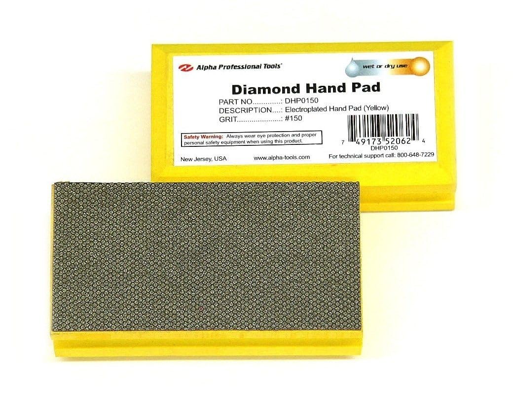 Alpha Diamond Hand Polishing Pad - (1) 150 Grit Pad