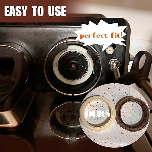 Miniatura 3 de 2 anillos de vapor de silicona de 2.126 in para máquina Breville Espresso 878870860880810840450500 y Sage 880878875870810500 Grouphead pieza de