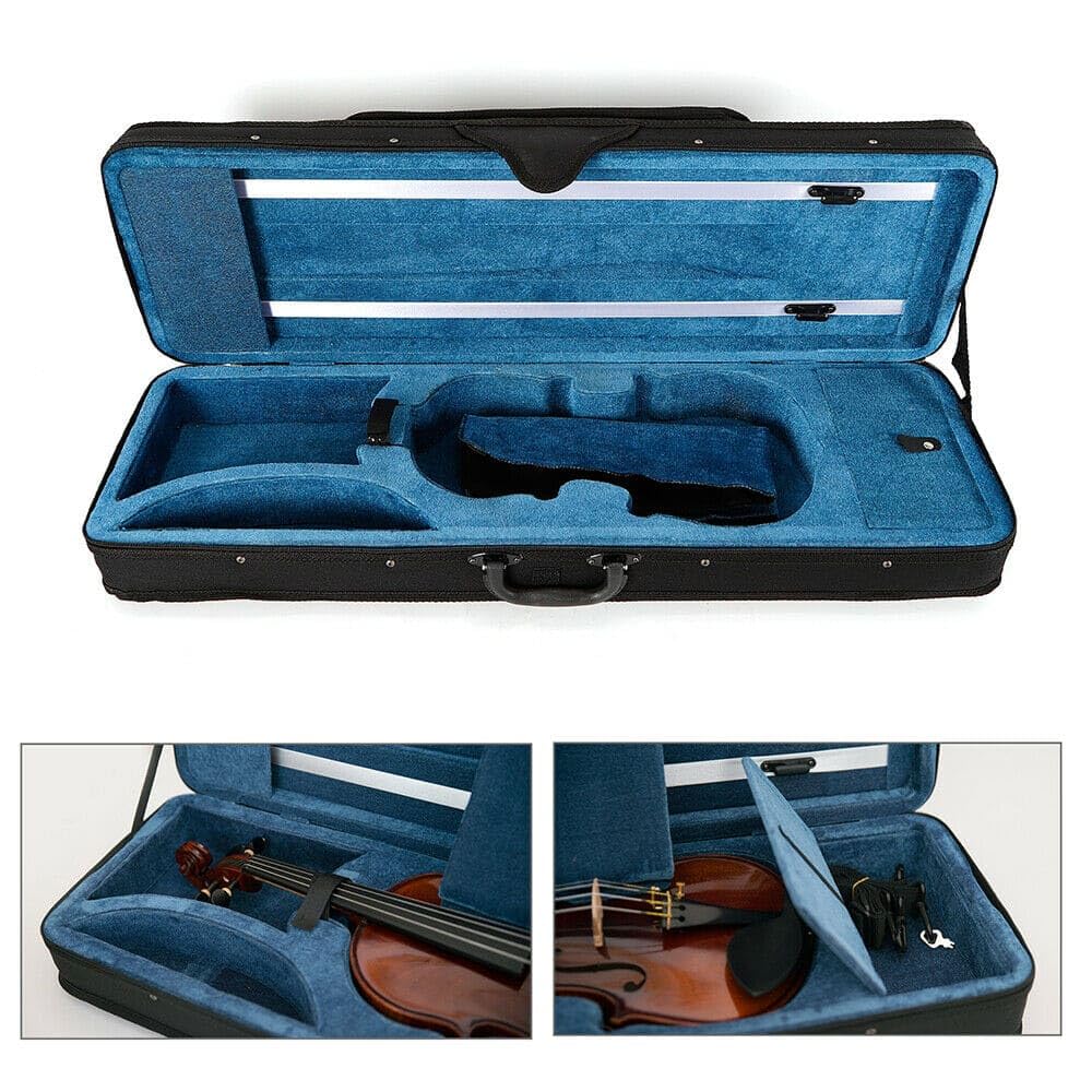 Étui pour Violon 4/4, Tissu Oxford Renforcé Imperméable, Léger 1,7 kg Portable, avec Poignée, Bretelles Amovibles et Réglables, Compartiments Multiples