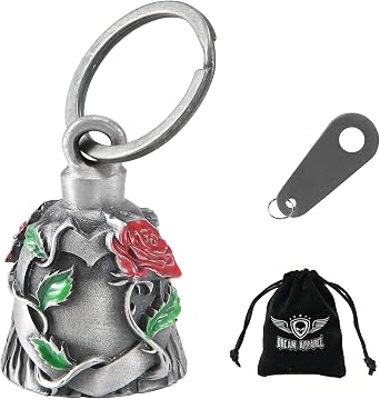 Dream Apparel Motorcycle Ride Bell For Bikers, Heavy Spirit Bells Accessory And Key Chain For Luck