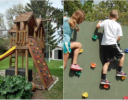 Miniatura 5 de IFOYO Soportes de escalada en roca, 20 rocas grandes para escalada en interiores y exteriores, juego para niños mayores de 4 años, soporta 132