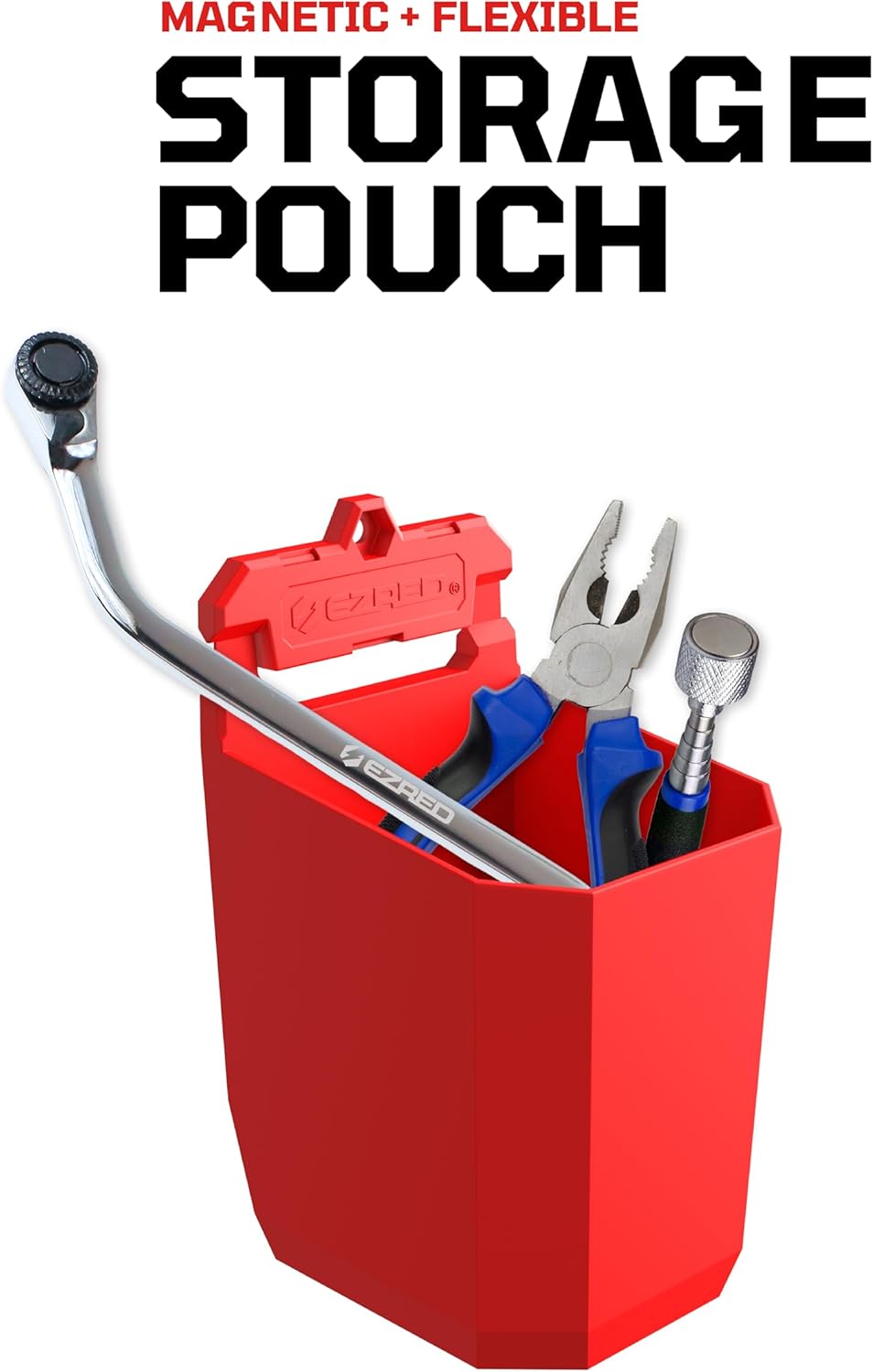 EZRED EZPOUCH Flexible Magnetic Storage Pouch, Holds Tools and Accessories