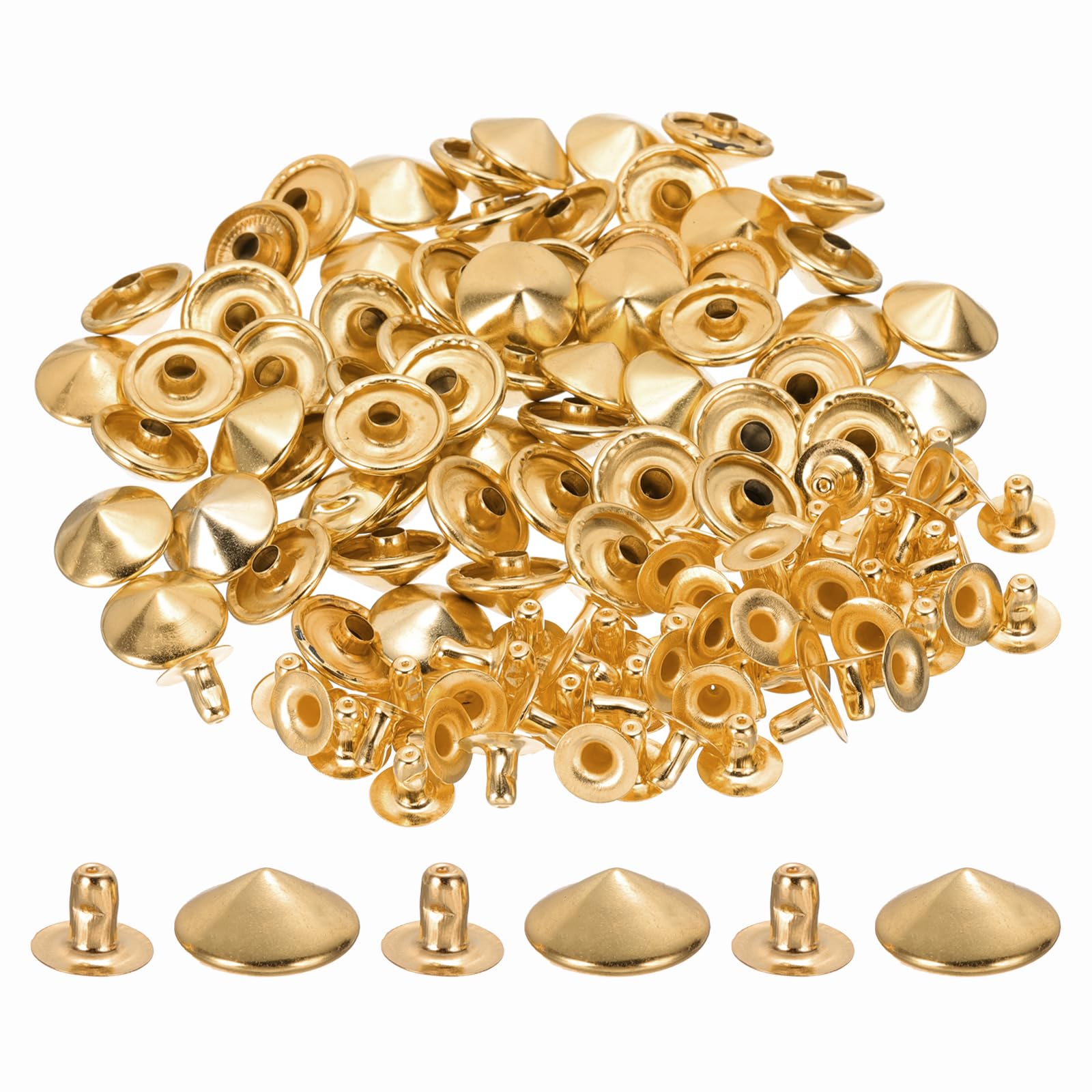PATIKIL 12mm Spike Rivets