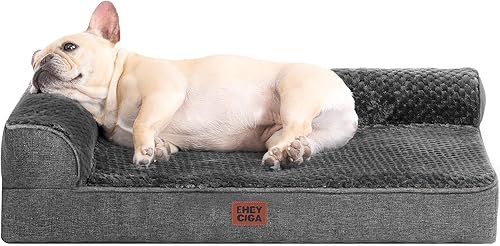 Miniatura 58 de EHEYCIGA Cama extra grande para perro torpedica, cama XL de espuma viscoelástica para perro con funda extraíble lavable, sofá impermeable para