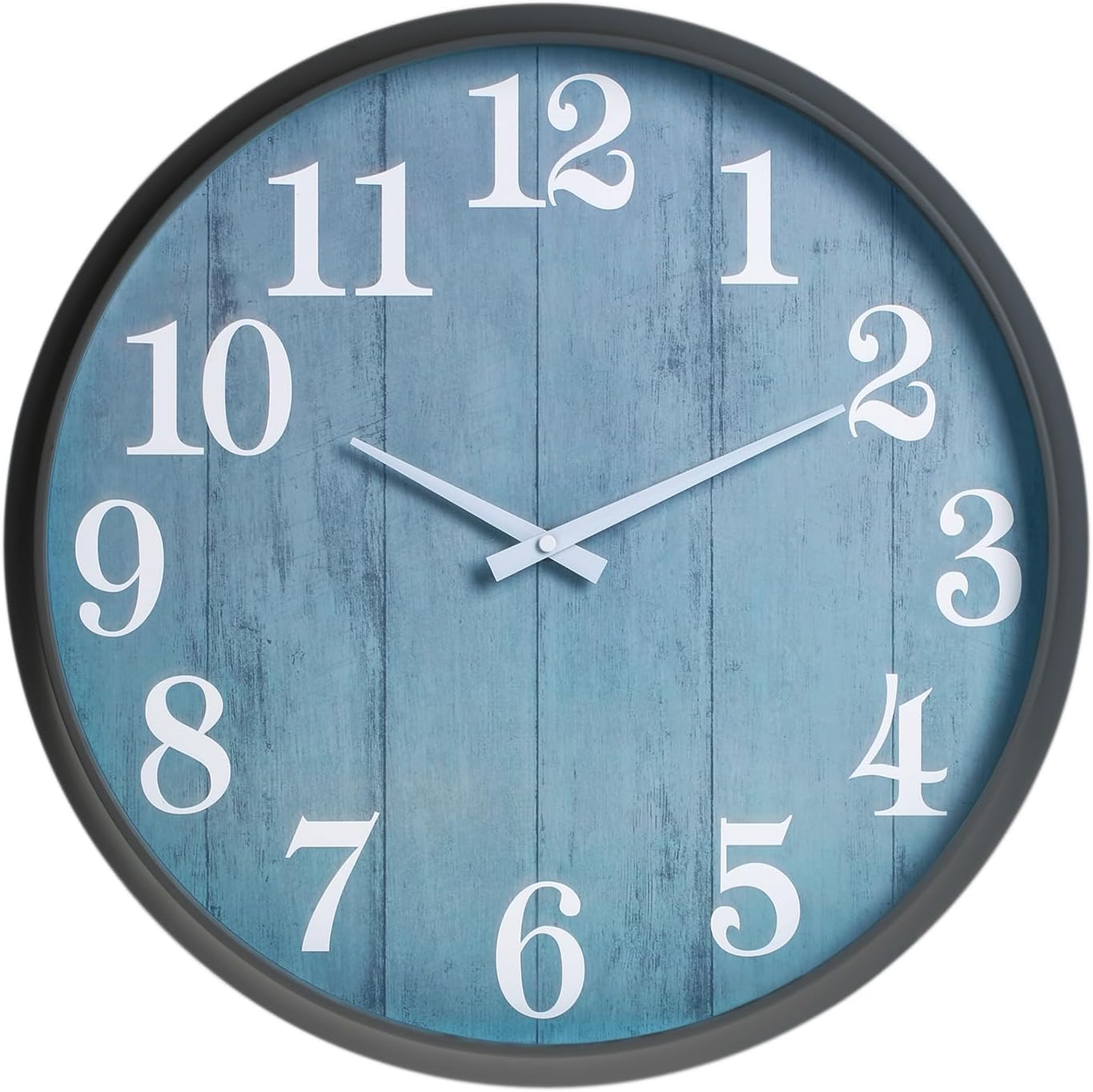 Large Outdoor Indoor Clock Waterproof,18 Inch Waterproof Oversized Wall Clocks,Silent Movement Battery Operated for Garden Patio Pool Room Office Decorative Gifts