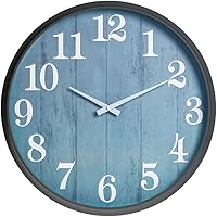 18 Inch Waterproof Outdoor Wall Clock - Silent Battery Operated Large Clock for Garden Patio Indoor Decor Gifts