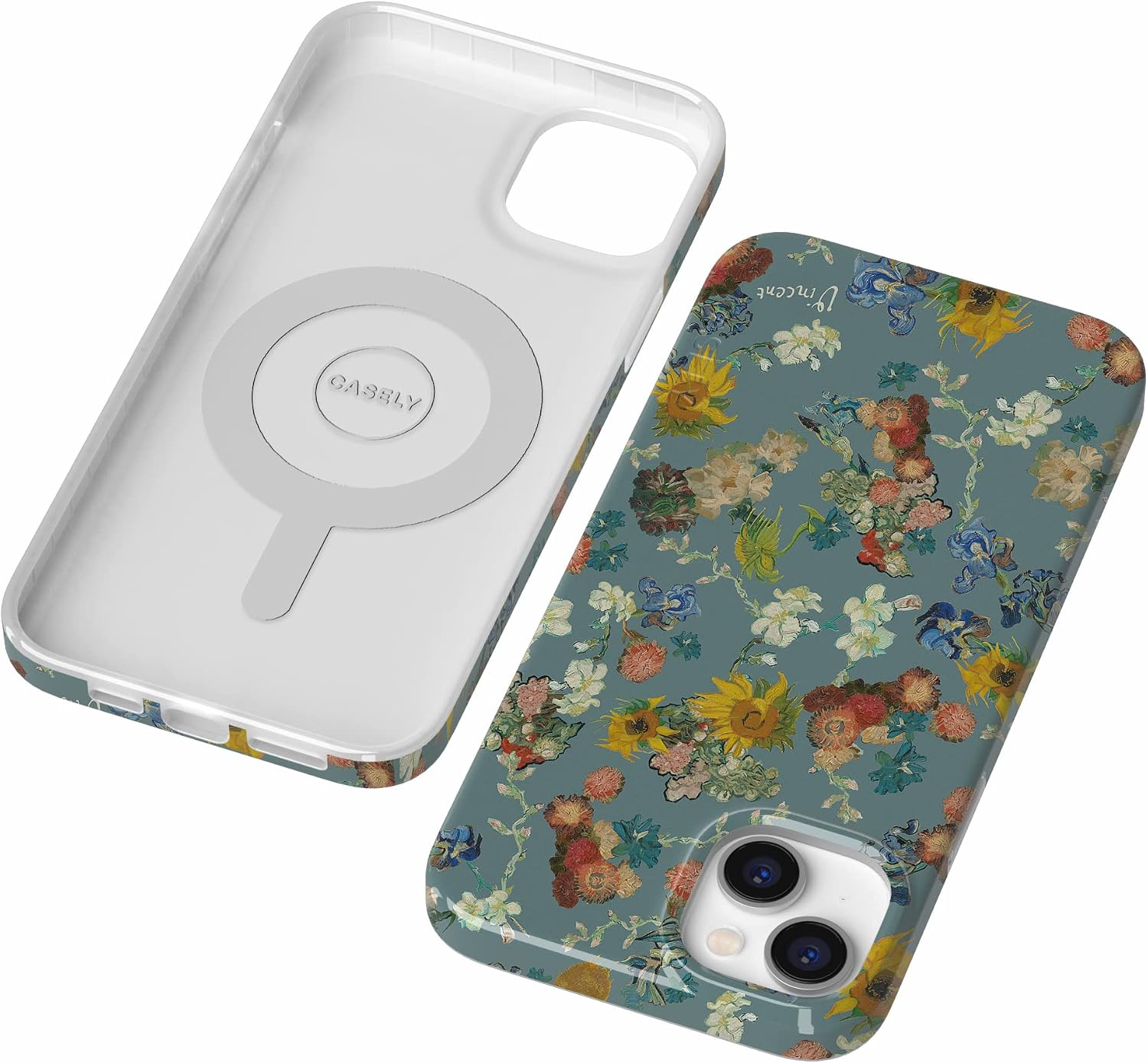 Casely iPhone 14 Plus Case | Van Gogh | Vincent's Flowers | Compatible with MagSafe | Classic Ultra Slim Design
