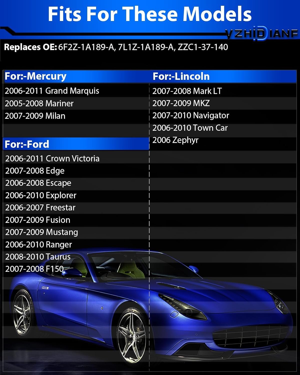 6F2Z-1A189-A Pre-Programed TPMS Sensors Fit for:-Ford Edge 2007 2008 F150 Escape 2006 2007 2008 Explorer Fusion for:-Lincoln Navigator Mark LT MKZ 315MHz Tire Pressure Sensor (4)