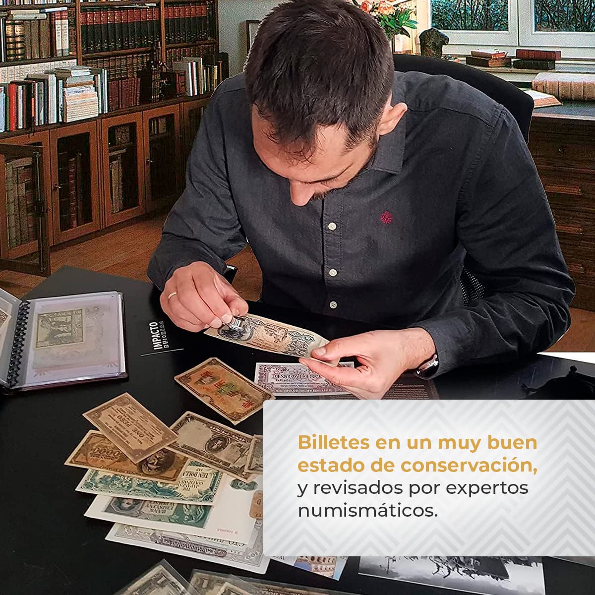 IMPACTO COLECCIONABLES | Colección de 100 Billetes Auténticos del Mundo - Sin Repeticiones, Desmonetizados y de Diversos Países | Ideal para Coleccionistas, Incluye Certificado de Autenticidad