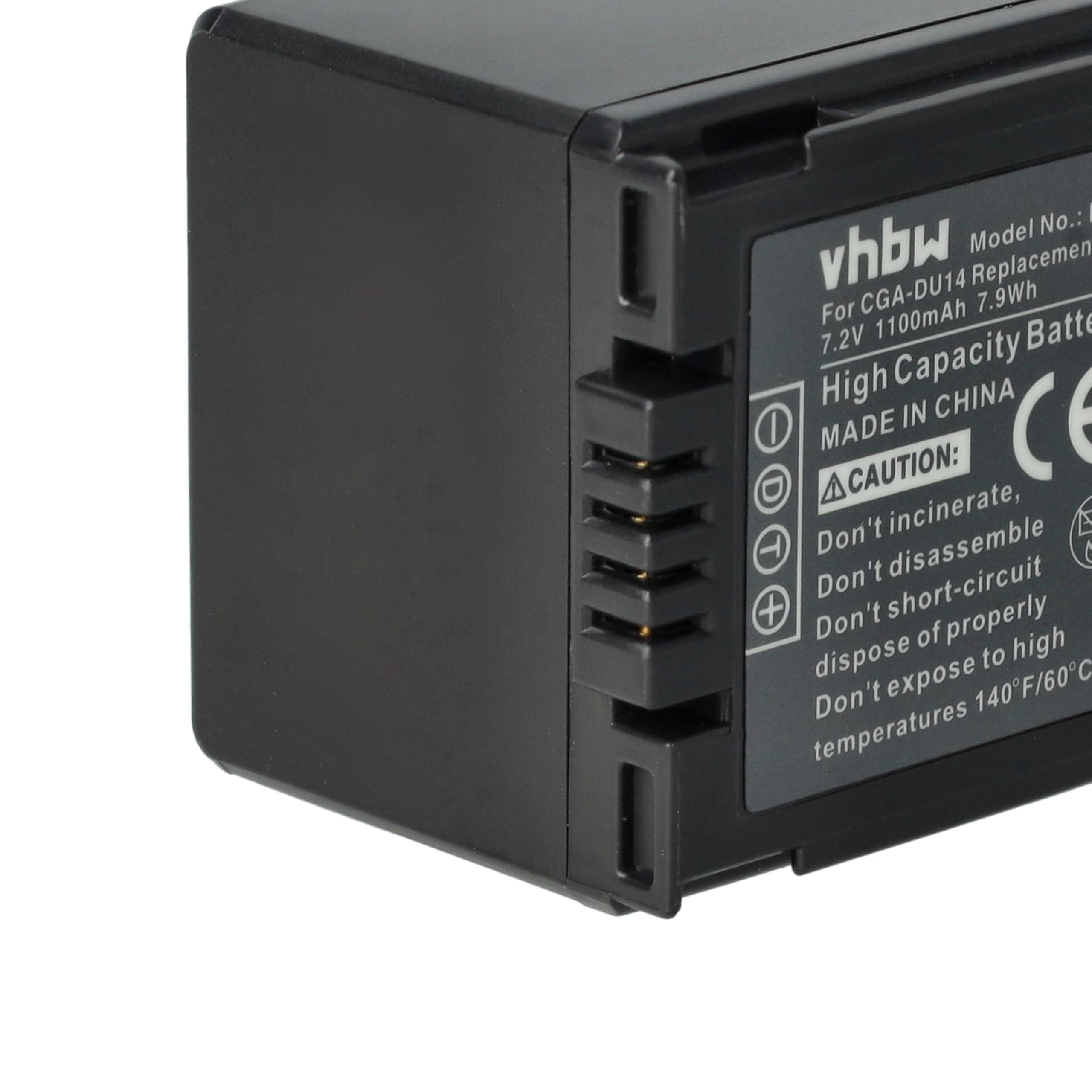 vhbw 3X Akku Ersatz für Panasonic CGR-DU06