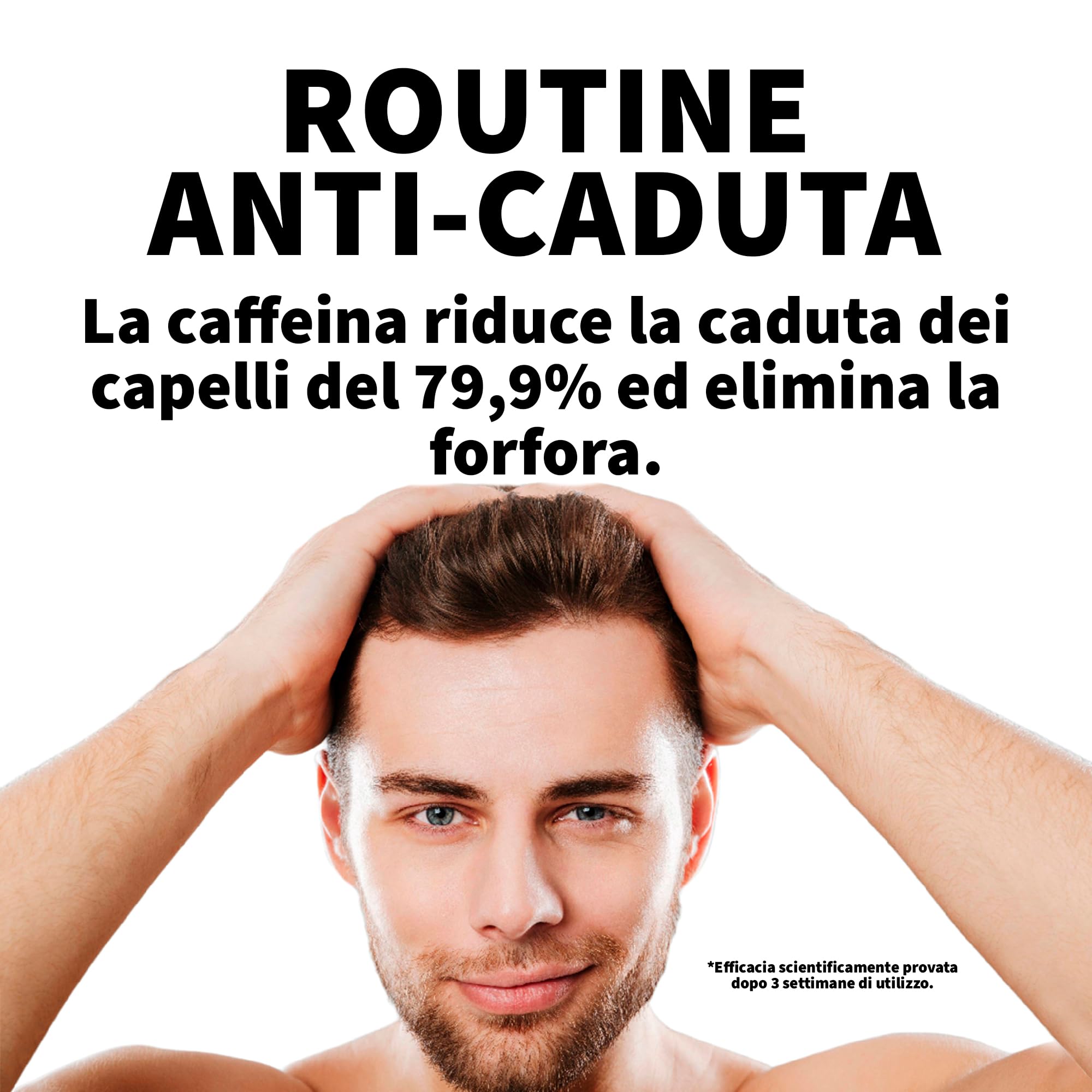 Shampoo alla Cipolla, Caffeina e Olio Ricino Capelli Volumizzante, Rinforzante, Anticaduta, Antiforfora e Attivatore Crescita Capelli Senza Solfati - 2000 ml