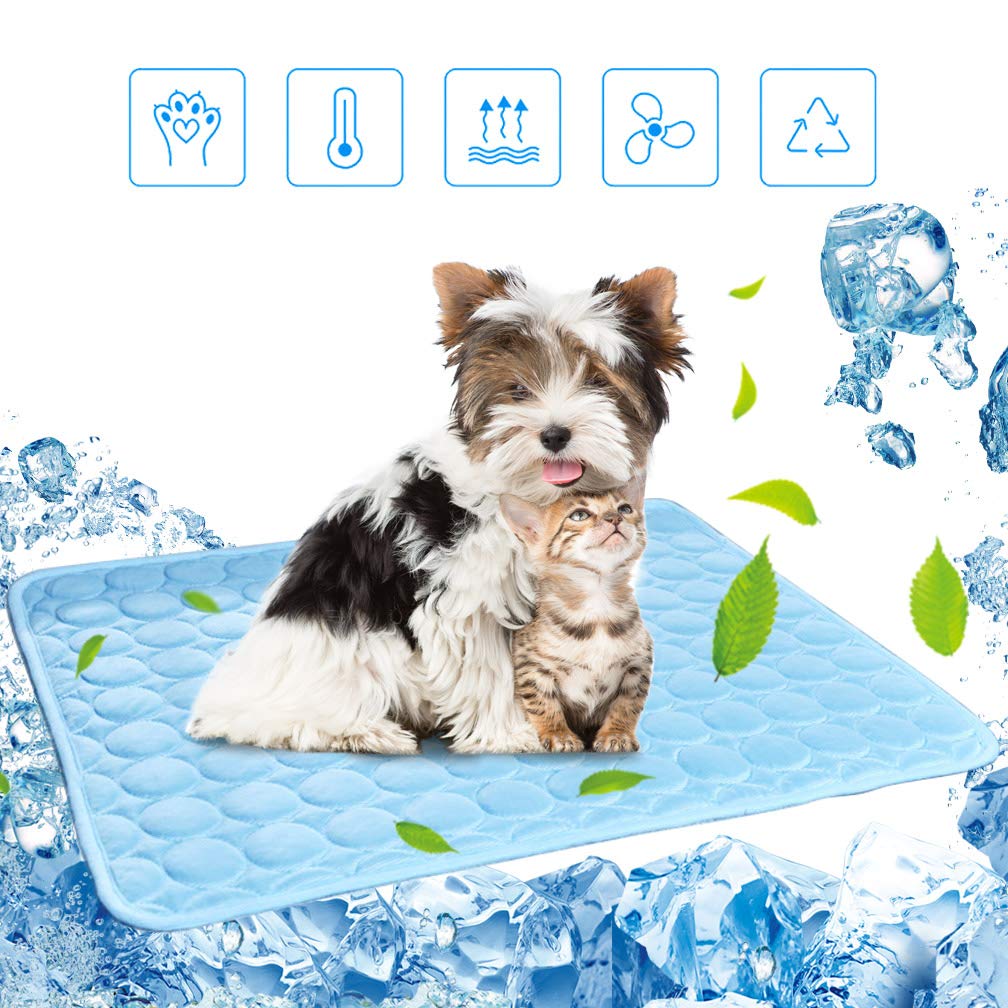 Summer Dog Cooling Mat & Sleeping Pad, Machine Washable, Portable Cooling Mat for Dogs Keep Cooling for Pets