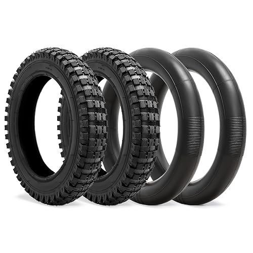 12.5x2.75 Tire and Inner Tube,2 Sets Replacement Knobby Tires for