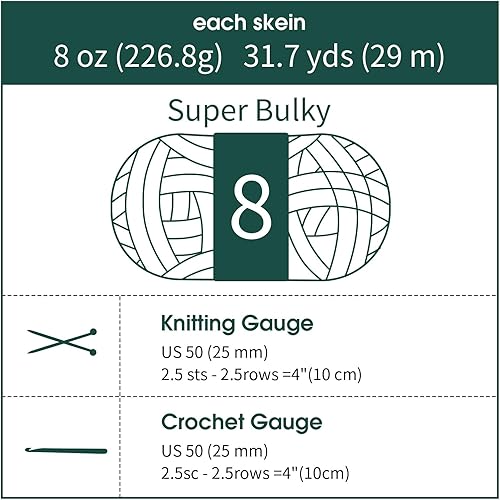 Vista 231 de HOMBYS Hilo de felpilla grueso y voluminoso para tejer a mano, hilo grueso y esponjoso para tejer a mano, hilo de felpa suave, paquete de 8