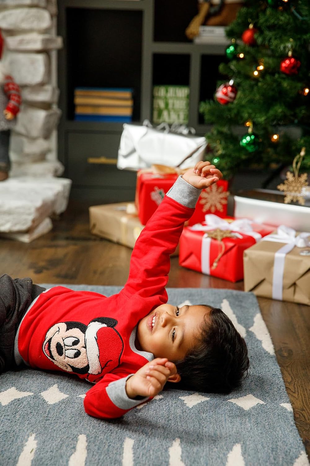 monica + andy Embroidered Crewneck Sweatshirt, 100% Organic Clothes for Girls & Boys, Sizes For Kids, Toddler & Baby