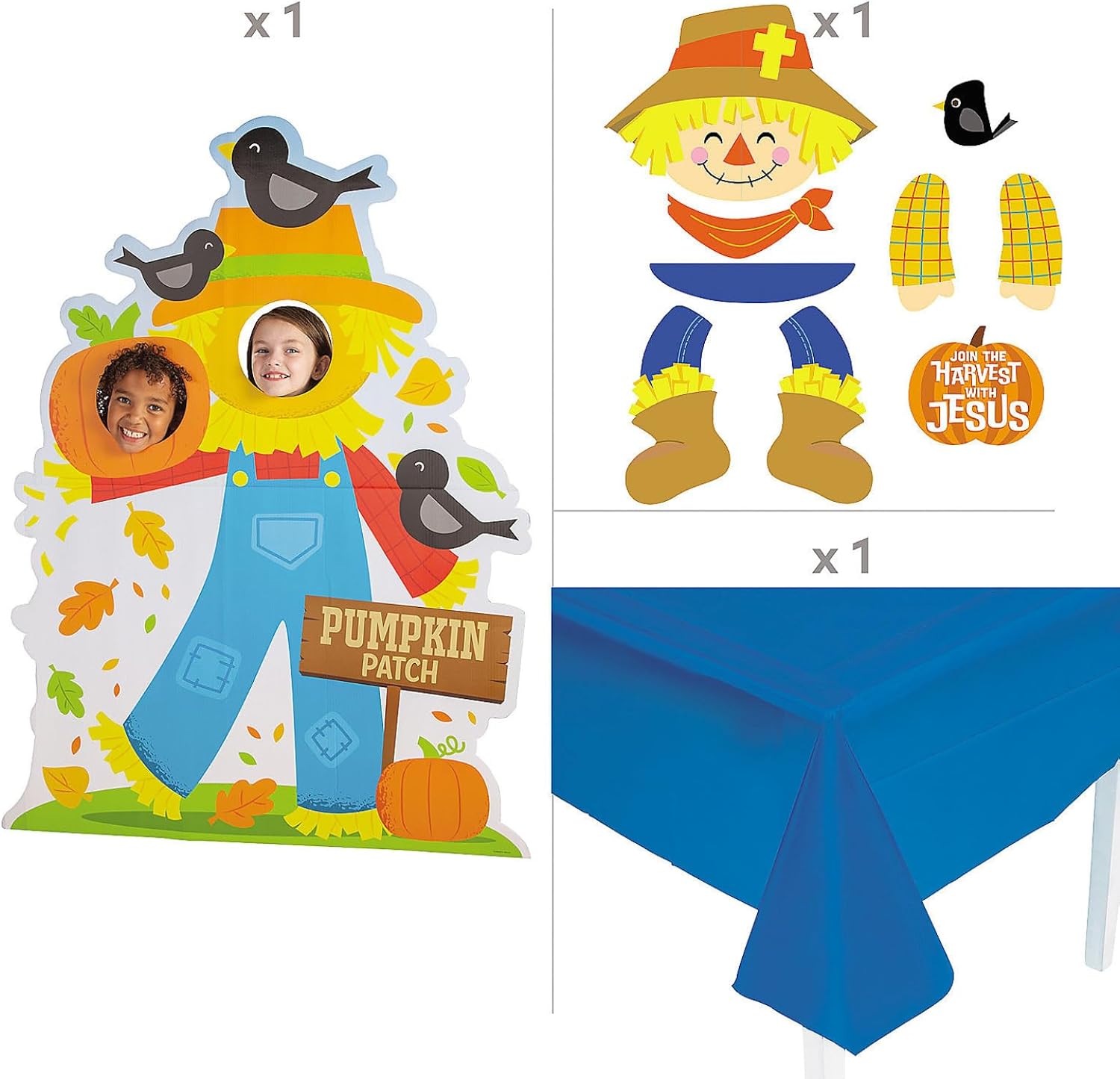 Fun Express Full Update PARTY SUPPLIES Deluxe Religious Harvest with Jesus Trunk-or-Treat Decorating Kit