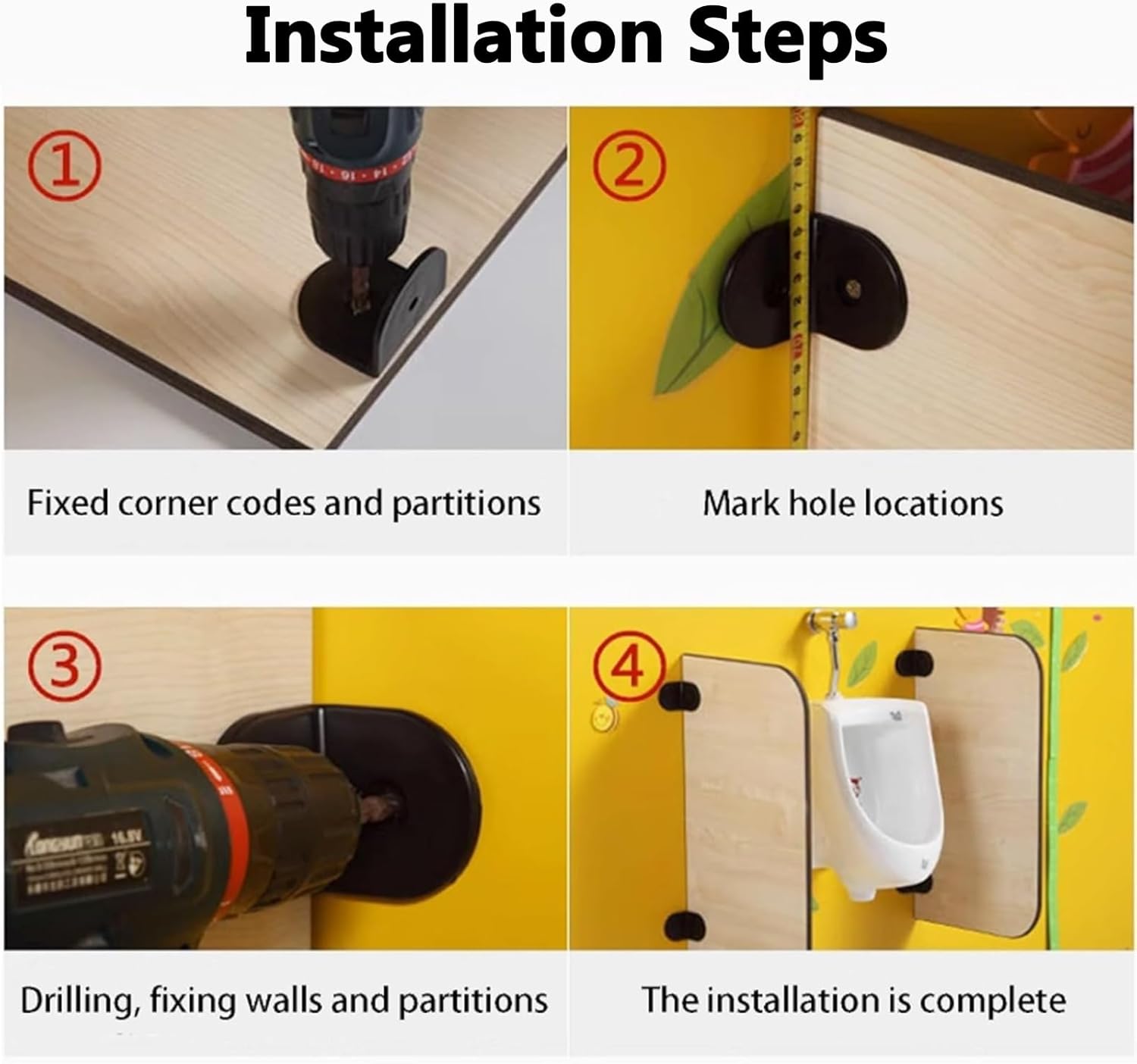 Urinal Partition, Children's Urinal Screen Urinal Baffle, Urinal Divider, Kindergarten Toilet Privacy Partition, for Schools/Public Places(1Pcs)