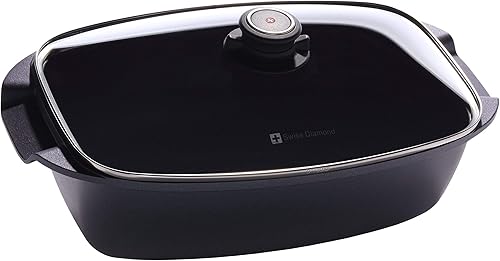 Miniatura 6 de Swiss Diamond Tostador de 45 pulgadas x 98 pulgadas de 45 cuartos de galón de alta definición antiadherente recubierto de diamante sin PFOA apto