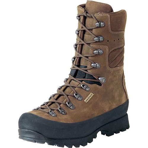 Kenetrek Men's Mountain Extreme Non-Insulated Hiking Boots | 10" Tall, Waterproof Windtex Membrane, High-Traction Outsole
