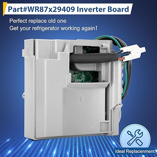 Miniatura 2 de Placa inversora WR87X29409 mejorada, compatible con refrigerador General Electric (GE), calidad OEM, VCC3 1156 K8 F 90, reemplaza WR55X10855