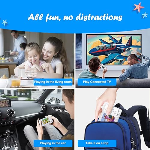 Miniatura 5 de Juegos de mano para niños, juegos clásicos con pantalla LCD, soporte para salida de TV, juguetes de aprendizaje electrónico para niños y niñas de 4