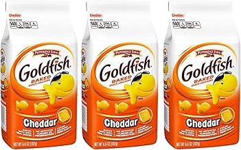 Pepperidge Farm Goldfish, Cheddar, 6.6 Ounce Bag (Pack of 3)