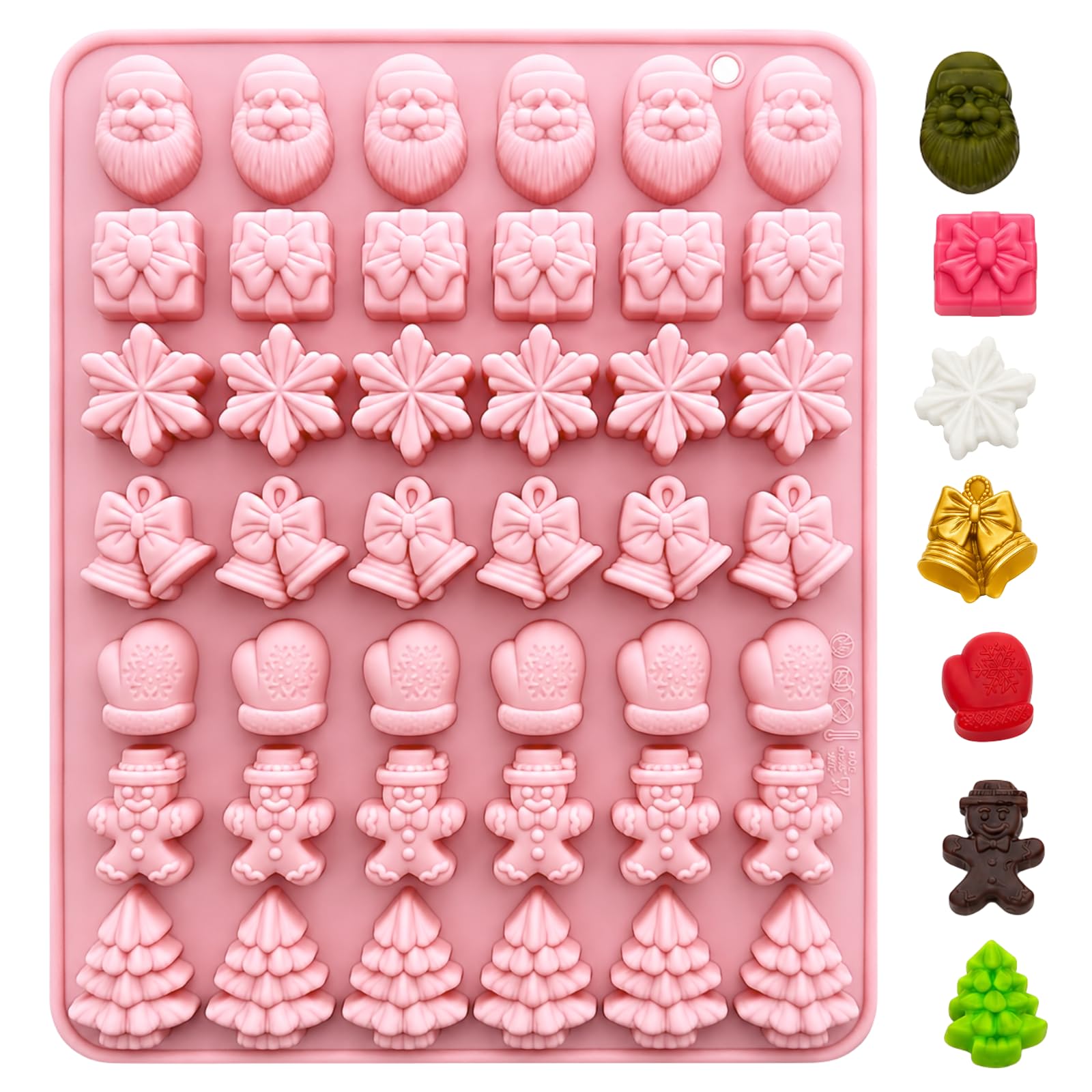 PTaizjjz Christmas Silicone Moulds,1PC Christmas Chocolate Mould