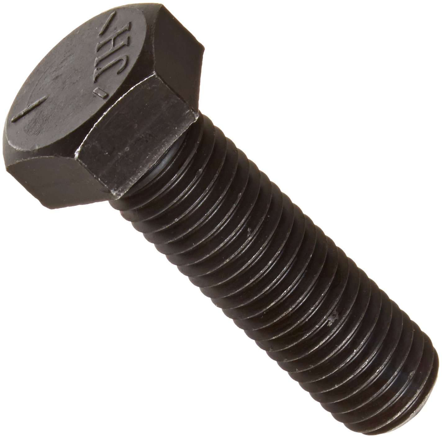 Steel Hex Bolt, Grade 5, Plain Finish, Hex Head, External Hex Drive, Meets ASME B18.2.1/SAE J429, 1-1/4" Length, Fully Threaded, 5/16"-18 UNC Threads,