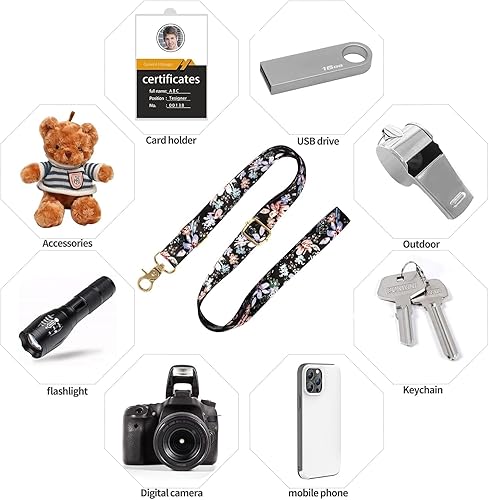 Miniatura 27 de Cordón para teléfono celular, correa cruzada para teléfono, correa de muñeca, cordones para llaves, correas de hombro ajustables universales