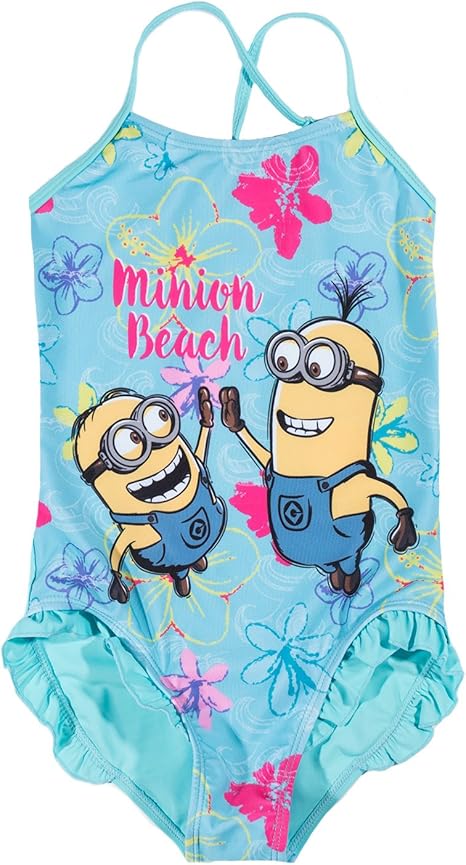 Minions Despicable Me Chicas Traje de baño - Azul - 140: Amazon.es: Ropa