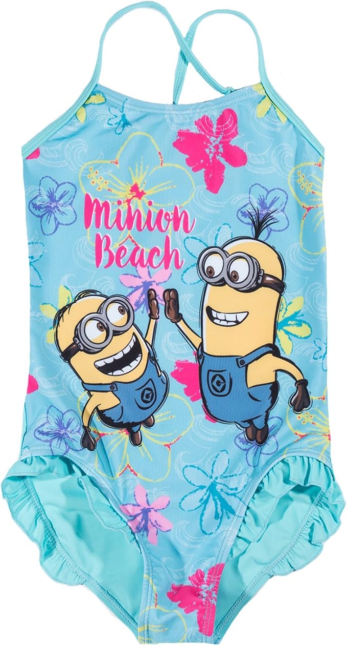 Minions Despicable Me Chicas Traje de baño - Azul - 140: Amazon.es: Ropa