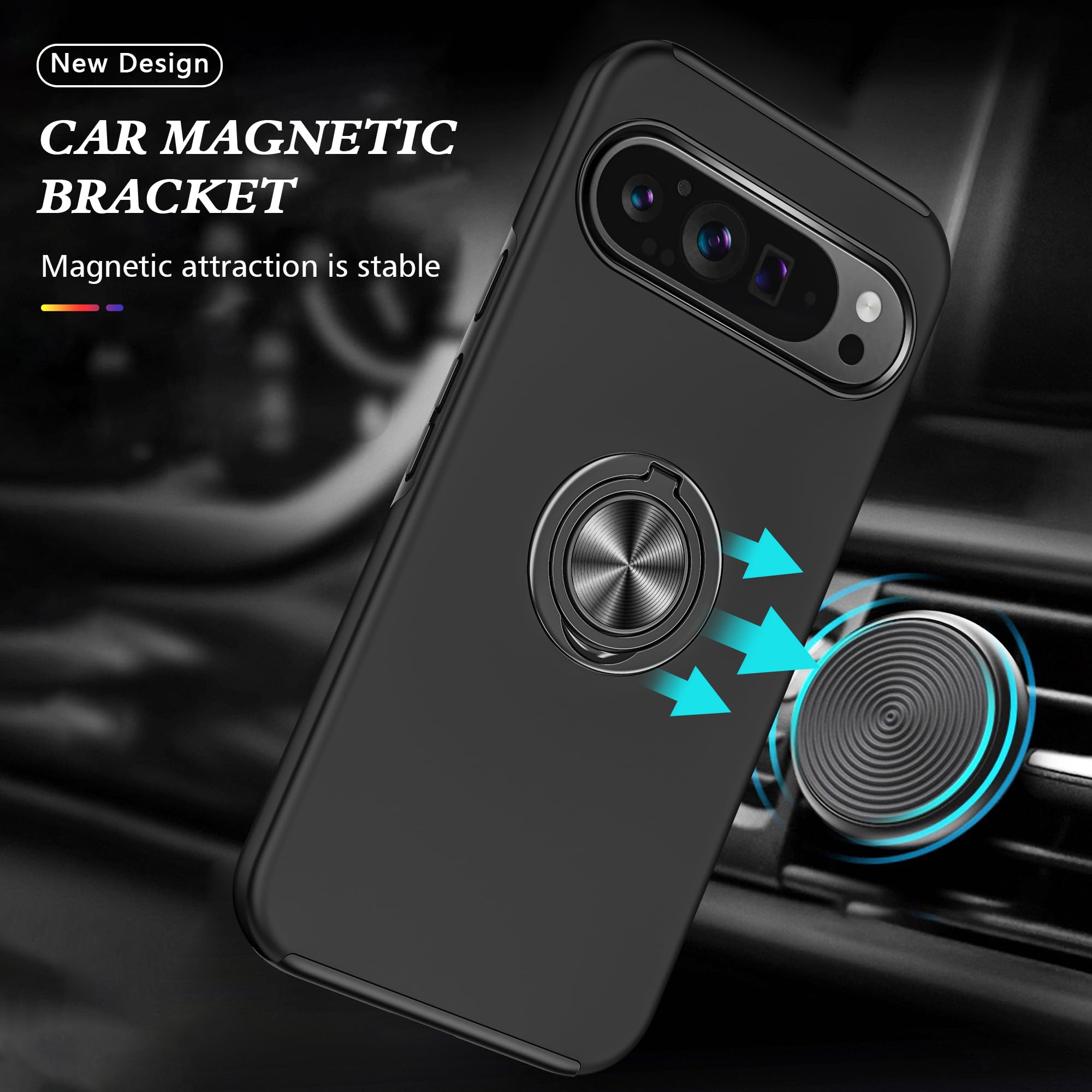 Cover Protettiva Antiurto MIGOTODA Custodia Protettiva Per Google Pixel 9 Pro XL Con Supporto Magnetico A 360 Blue Google Pixel 9 Pro 92589531 Iqos Iluma Prime