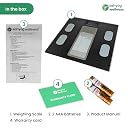 Sahyog Wellness Personal Digital Weighing Scale with Glass Body having Capacity up to 180 KG Weighing Scale with Battery (Black) gallery image